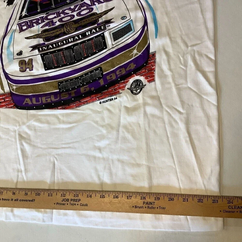 Vintage 1994 Brickyard 400 Inaugural Race T-Shirt Double Sided Print Size XL